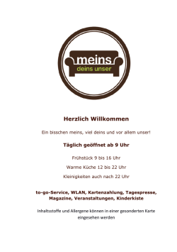 Herzlich Willkommen