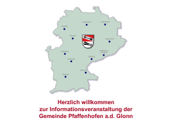 Herzlich willkommen zur Informationsveranstaltung der Gemeinde