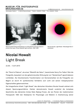 Nicolai Howalt Light Break