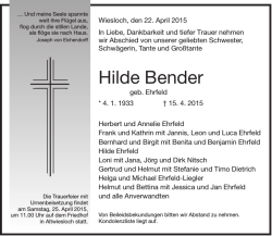 Hilde Bender