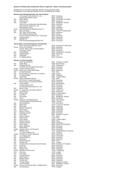 finden Sie die Liste mit den Namen der bisherigen Spenderinnen