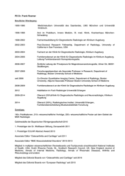 Dr. Frank R&ouml;mer - und Gelenkseminar