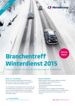 Branchentreff Winterdienst 2015