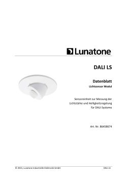 Datenblatt DALI LS - Lunatone Industrielle Elektronik GmbH