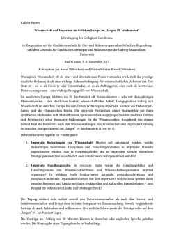 Link zum Call for Papers