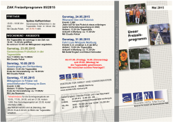 05-2015 Freizeitprogramm - bei der Soziale Hilfe Marburg eV