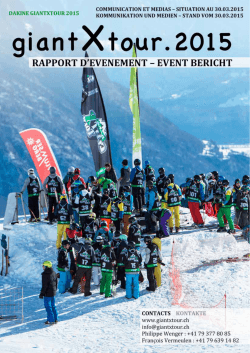 Rapport d`événement gXt 2015