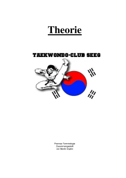 Theorie - Homepage des TaekwonDo