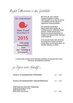 Herzlich Willkommen in der Zirbelstube zu Beginn einen Aperitif…