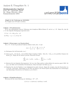 Übungsblatt 5 - Mathematisches Institut der Universität Bonn