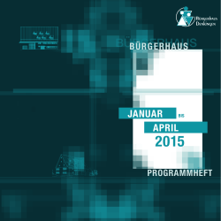 Programm Januar - April 2015