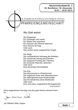 Ausgabe 2015_03 - Pfarreiengemeinschaft Lingen-Süd