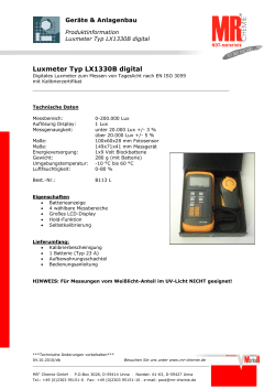 Luxmeter Typ LX1330B digital