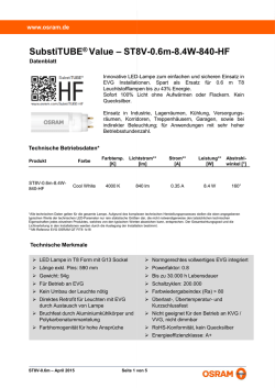 SubstiTUBE® Value – ST8V ST8V-0.6m-8.4W-840-HF