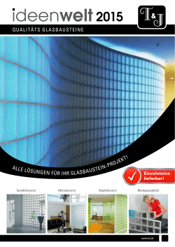 ideenwelt 2015 - Qualit&auml;ts Glasbausteine (PDF ~1,4 MB)