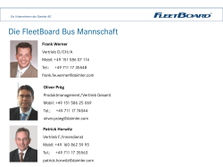 Die FleetBoard Bus Mannschaft