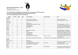 Jahresturnkalender 2015 - PSV Olympia