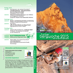 Informationen - Further Bergwoche