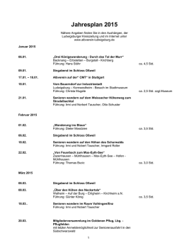 Jahresplan 2015