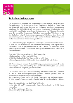 Hier Teilnahmebedingungen runterladen!