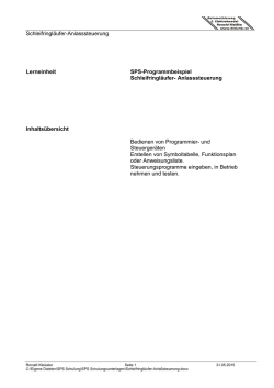 Schleifringl&auml;ufer-Anla&szlig;steuerung