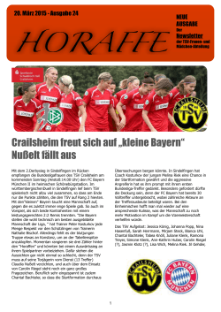 HORAFFE - TSV Crailsheim