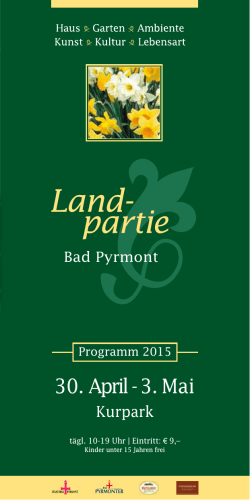 LANDPARTIE Programm 2015