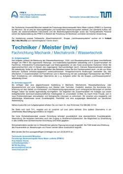 Die Technische Universit&auml;t M&uuml;nchen betreibt mit der