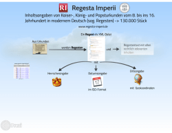 E Regesta lmperii Inhaltsangaben von Kaiser-&sbquo; K&ouml;nig