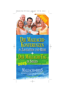 Maleachi-Konf 2015 Einzel - Maleachi