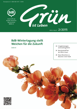 2/2015 BdB-Wintertagung stellt Weichen für die Zukunft