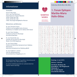 Programm des Epilepsieforums als PDF-Download - Martha