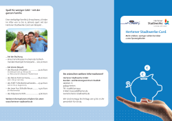 Hertener Stadtwerke-Card