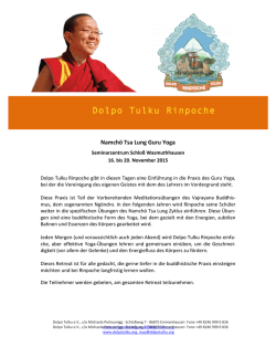 Dolpo Tulku Rinpoche