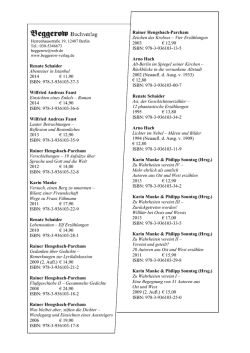 ist die aktuelle Liste unserer lieferbaren B&uuml;cher!