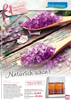 In diesem Monat - Reformhaus Lichius