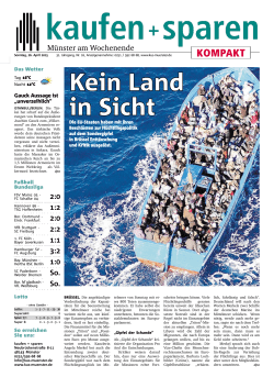 Kein Land in Sicht - Kaufen und Sparen