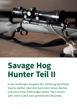 Savage Hog Hunter Teil II