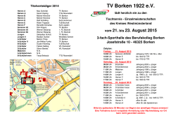 Ausschreibung Kreismeisterschaften 2015 in Borken