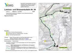 Lawinen- und Strassenbulletin Nr. 92
