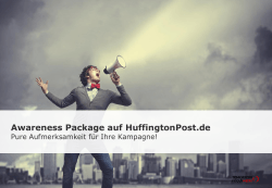 Awareness Package auf HuffingtonPost.de