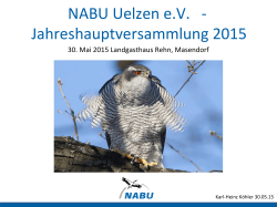 Jahreshauptversammlung 2015 - NABU
