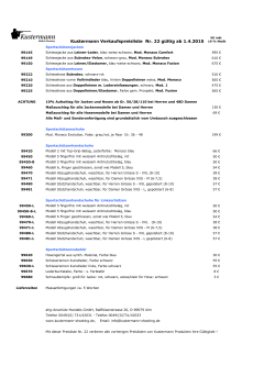 Kustermann Preisliste