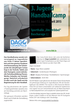 Info`s - Handball K&auml;erjeng