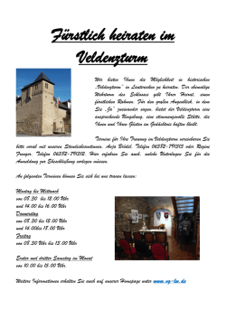 Heiraten auf der Wasserburg - Verbandsgemeinde Lauterecken