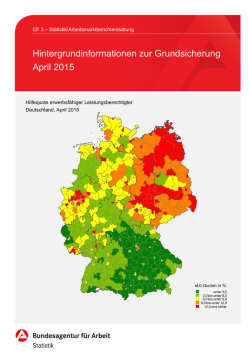 Hintergrundinformationen zur Grundsicherung April 2015