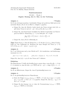 Blatt 3 - Abteilung für Angewandte Mathematik