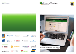 CareerVenture information technology spring 2015