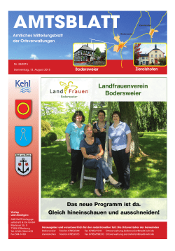 aktuelle Amtsblatt