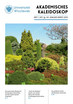 Januar-M&auml;rz 2015 - Biblioteka Cyfrowa Uniwersytetu Wrocławskiego